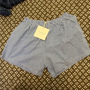 Tosero Kids Blue Gingham Shorts
